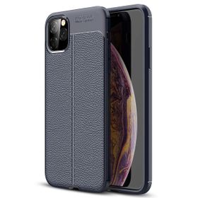 Microsonic Apple iPhone 6 Deri Dokulu Lacivert Silikon Kılıf