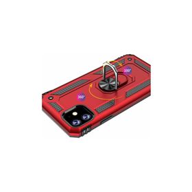 Microsonic Apple iPhone 6 Military Ring Holder Kırmızı Kılıf