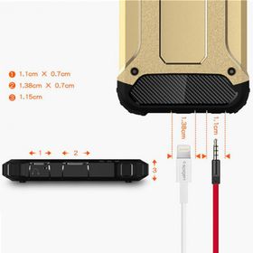 Microsonic Apple iPhone 6 Plus Rugged Armor Mavi Kılıf
