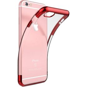 Microsonic Apple iPhone 6 Skyfall Transparent Clear Kırmızı Kılıf