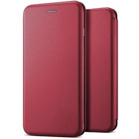 Microsonic Apple iPhone 6 Ultra Slim Leather Design Flip Cover Bordo Kılıf