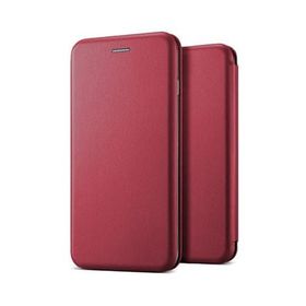 Microsonic Apple iPhone 6 Ultra Slim Leather Design Flip Cover Bordo Kılıf