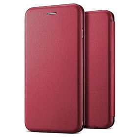 Microsonic Apple iPhone 6 Ultra Slim Leather Design Flip Cover Bordo Kılıf