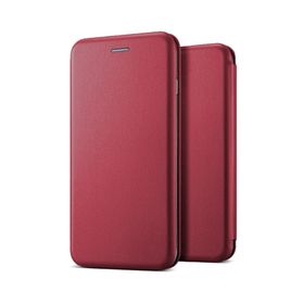 Microsonic Apple iPhone 6 Ultra Slim Leather Design Flip Cover Bordo Kılıf