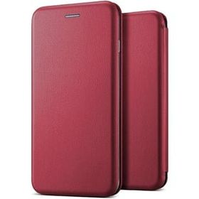 Microsonic Apple iPhone 6 Ultra Slim Leather Design Flip Cover Bordo Kılıf