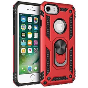 Microsonic Apple Iphone 6 Uyumlu Military Ring Holder Kırmızı Kılıf