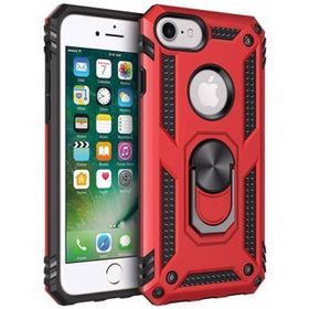 Microsonic Apple iPhone 6s Military Ring Holder Kırmızı Kılıf