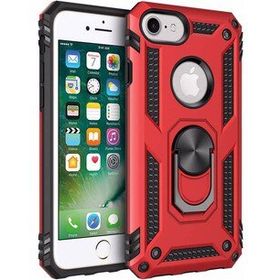 Microsonic Apple iPhone 6s Military Ring Holder Kırmızı Kılıf