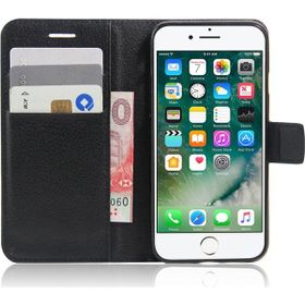 Microsonic Apple iPhone 7 Cüzdanlı Deri Siyah Kılıf