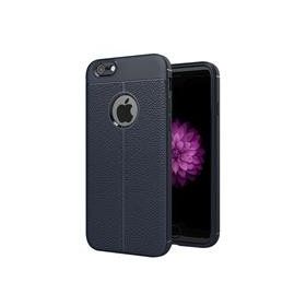 Microsonic Apple İphone 7 Deri Dokulu Silikon Lacivert Cep Telefonu Kılıfı