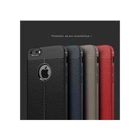 Microsonic Apple İphone 7 Deri Dokulu Silikon Lacivert Cep Telefonu Kılıfı
