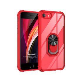 Microsonic Apple iPhone 7 Grande Clear Ring Holder Lacivert Cep Telefonu Kılıfı
