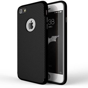 Microsonic Apple iPhone 7 - iPhone 8 Karbon Desenli Siyah Kılıf