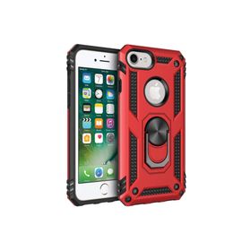 Microsonic Apple iPhone 7 Military Ring Holder Kırmızı Kılıf