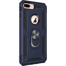 Microsonic Apple iPhone 7 Military Ring Holder Lacivert Kılıf