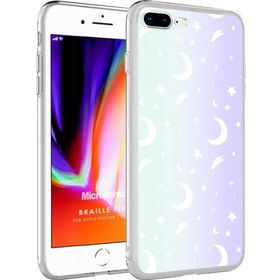 Microsonic Apple iPhone 7 Plus Braille Feel Moon Cep Telefonu Kılıfı