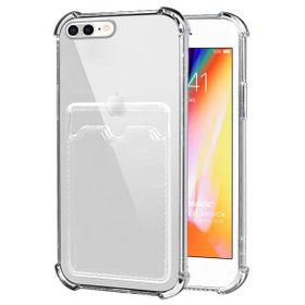 Microsonic Apple iPhone 7 Plus Card Slot Shock Şeffaf Telefon Kılıfı