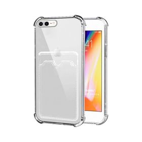 Microsonic Apple iPhone 7 Plus Card Slot Shock Şeffaf Telefon Kılıfı