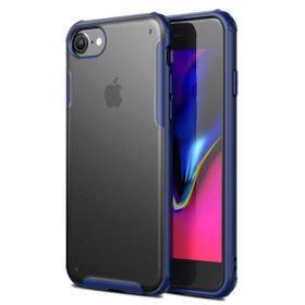 Microsonic Apple iPhone 7 Plus Deri Dokulu Lacivert Silikon Kılıf