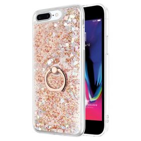 Microsonic Apple iPhone 7 Plus Glitter Liquid Holder Şeffaf Cep Telefonu Kılıfı