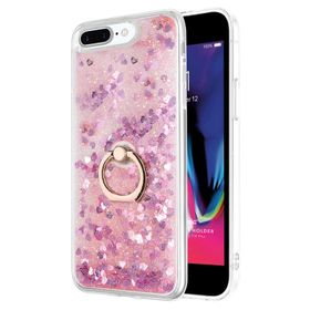 Microsonic Apple iPhone 7 Plus Glitter Liquid Holder Şeffaf Cep Telefonu Kılıfı