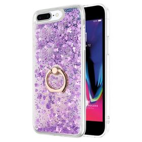 Microsonic Apple iPhone 7 Plus Glitter Liquid Holder Şeffaf Cep Telefonu Kılıfı