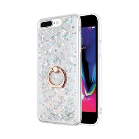 Microsonic Apple iPhone 7 Plus Glitter Liquid Holder Şeffaf Cep Telefonu Kılıfı