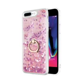 Microsonic Apple iPhone 7 Plus Glitter Liquid Holder Şeffaf Cep Telefonu Kılıfı