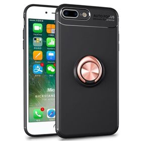 Microsonic Apple iPhone 7 Plus Kickstand Ring Holder Kırmızı Cep Telefonu Kılıfı