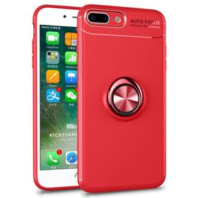 Microsonic Apple iPhone 7 Plus Kickstand Ring Holder Kırmızı Cep Telefonu Kılıfı