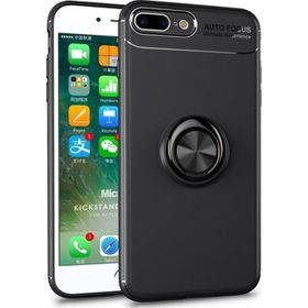 Microsonic Apple iPhone 7 Plus Kickstand Ring Holder Kırmızı Cep Telefonu Kılıfı