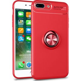 Microsonic Apple iPhone 7 Plus Kickstand Ring Holder Kırmızı Cep Telefonu Kılıfı