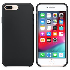 Microsonic Apple iPhone 7 Plus Liquid Lansman Silikon Siyah Cep Telefonu Kılıfı