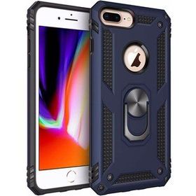 Microsonic Apple iPhone 7 Plus Military Ring Holder Lacivert Kılıf