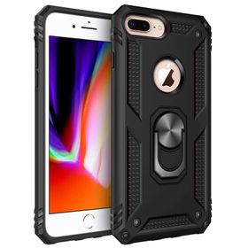Microsonic Apple iPhone 7 Plus Military Ring Holder Siyah Kılıf
