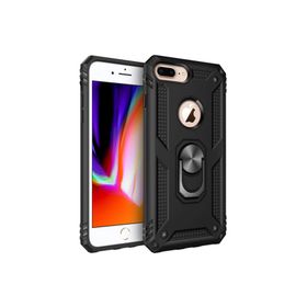 Microsonic Apple iPhone 7 Plus Military Ring Holder Siyah Kılıf
