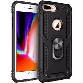 Microsonic Apple iPhone 7 Plus Military Ring Holder Siyah Kılıf