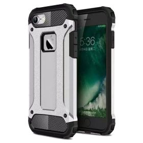 Microsonic Apple iPhone 7 Rugged Armor Gümüş Kılıf