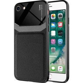 Microsonic Apple iPhone 7 Uniq Leather Siyah Cep Telefonu Kılıfı