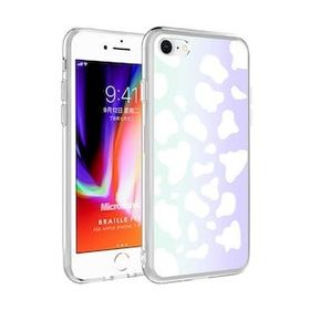 Microsonic Apple iPhone 8 Braille Feel Desenli Cow Telefon Kılıfı