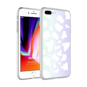 Microsonic Apple iPhone 8 Braille Feel Desenli Cow Telefon Kılıfı