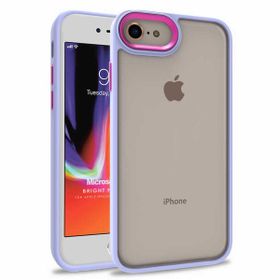 Microsonic Apple iPhone 8 Bright Planet Lila Cep Telefonu Kılıfı