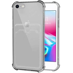 Microsonic Apple iPhone 8 Card Slot Shock Şeffaf Telefon Kılıfı