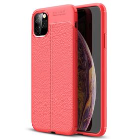 Microsonic Apple iPhone 8 Deri Dokulu Kırmızı Silikon Kılıf