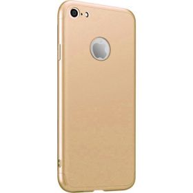 Microsonic Apple iPhone 8 Double Dip 360 Protective Gold Kılıf