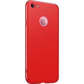 Microsonic Apple iPhone 8 Double Dip 360 Protective Kırmızı Kılıf