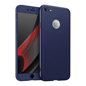 Microsonic Apple iPhone 8 Double Dip 360 Protective Lacivert Kılıf