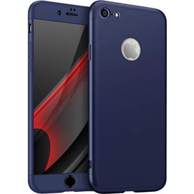 Microsonic Apple iPhone 8 Double Dip 360 Protective Lacivert Kılıf