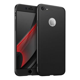 Microsonic Apple iPhone 8 Double Dip 360 Protective Siyah Kılıf