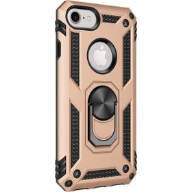 Microsonic Apple iPhone 8 Military Ring Holder Gold Kılıf